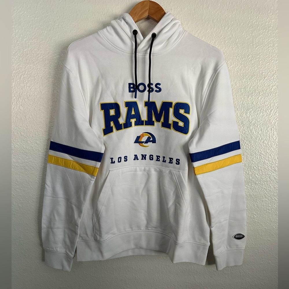 Los Angeles Rams x HUGO BOSS NFL Hoodie Stafford Puka Nacua Men’s Size Medium